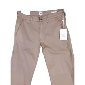 Edwin Pants Mens 31x32 Beige Otis Endurance Chino Zip Straight Stretch $168‎ NEW
